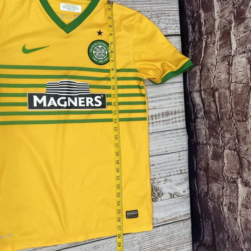 Celtic FC Jersey Mens Small Nike Football Club Shirt 2013 2014 Away Scottish The - Picture 10 of 10